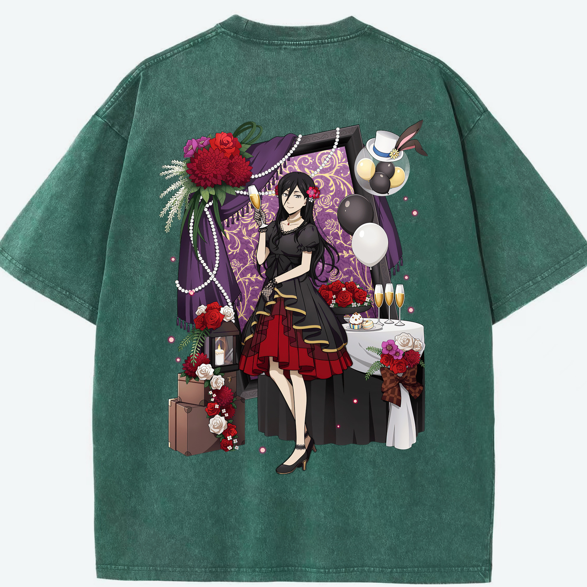 （画像用） 文豪ストレイドッグス Bungo Stray Dogs 綿100% ヴィンテージ風 半袖Tシャツ（背面プリント）